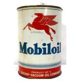 Vintage Mobiloil oil can