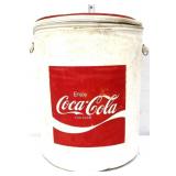 Round Coca Cola vinyl cooler see photos