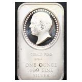 1oz Gerald Ford silver bar
