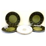 Mixed estate 6 piece plate lot