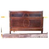 1920s full size bed with wood rails see photos
