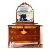 1920s 2 over 2 dresser with mirror