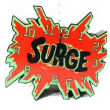 Plastic Surge adv clock, no cord