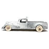 Vntg Hubley metal silver tone truck