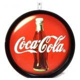 Round metal Coca Cola tray