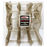 Vintage plastic Ever Ready Batteries display rack