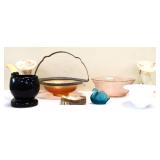 Mixed estate lot, inc pink depression bowl