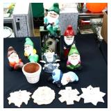 Mixed estate lot, inc gnome figures
