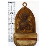 Vintage 4in Holy water wall font