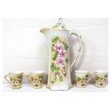 5 piece floral chocolate set