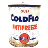 Vntg 1gal Gulf ColdFlo Antifreeze can