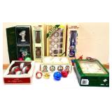 MIxed estate Christmas ornament lot