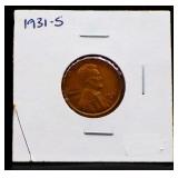 1931S Lincoln penny