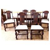 7 piece 1920s dining set see photos