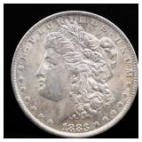 1883O Morgan silver dollar