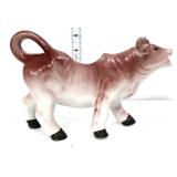 Vntg brown & white cow cream pitcher