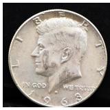 1968 Kennedy half dollar