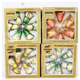 Lot of 4 boxes of vintage Christmas ornaments