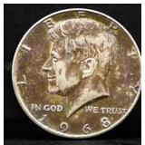 1968 Kennedy half dollar