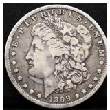 1899O Morgan silver dollar