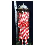 Clear Coca Cola straw dispenser