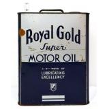 Vntg 2 gallon Royal Gold Motor can NO SHIPPING
