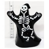 Fenton 6in black skeleton ghost figure