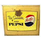 Vntgt dbl side 15x13 Be Social Pepsi sign