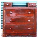 Vintage 3 drawer chest w/ glove boxes see pics