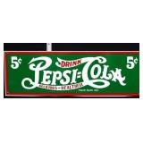 Porcelain Andy Rooney Drink Pepsi Cola sign