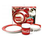 12 piece Coca Cola dish set in org  box