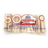 Lot of wood clothespins in org package