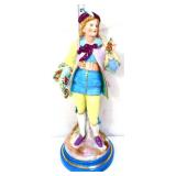 Vntg 16in French man figural statue