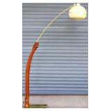 MCM arc floor lamp w/ round shade