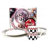 12 piece Coca Cola dish set in org  box