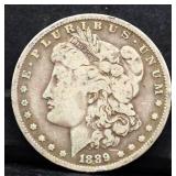 1889O Morgan silver dollar