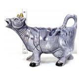 Vintage grey cow creamer