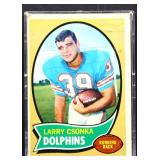 Larry Csonka Miami Dolphins football card