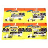 Lot of 4 Matchbox semi trucks in org packages