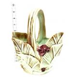 Vintage McCoy leaf & berry basket