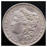 1879 Morgan silver dollar
