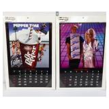 Lot of 2 1987 Dr Pepper adv calendar pages