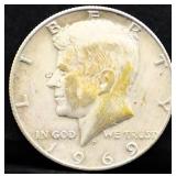 1969 Kennedy half dollar