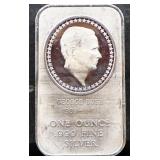 1oz George Bush silver bar