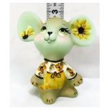 Fenton jade mouse with sunflowers