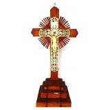 Wood 14in crucifix