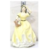 Vntg Coalport 6in Claire in Yellow Dress figure