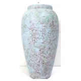 Blue 20in pottery vase