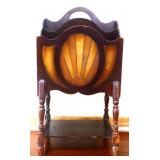 Vintage wood magazine rack