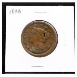 1848 large cent